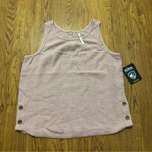 Kuhl Women's Mauve Tank Top Button Klover Tank Lilac Breeze Small NWT sleeveless